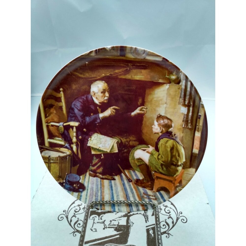 Norman Rockwell Collector's Plate "The Veteran" by Knowles (in original box)